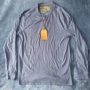 Weatherproof Vintage blue long sleeve button up shirt men Size M